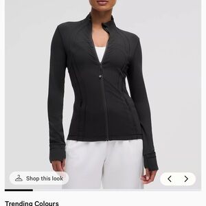 lululemon athletica Black Sculpted Zip-Up Utility Jacket